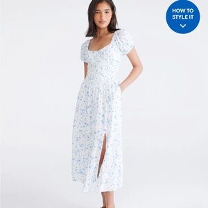 Aeropostale Floral Blue Dress